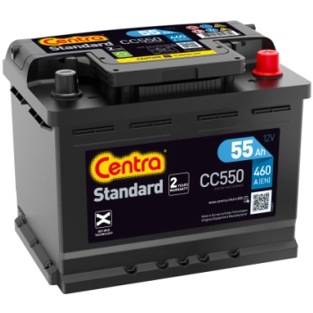 Akumulator Centra Standard 55Ah 460A P+ CC550